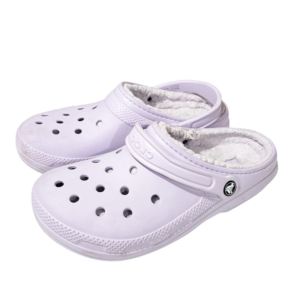 Crocs Unisex Classic Lined Clog Lavender Slip on Shoe W10 M8